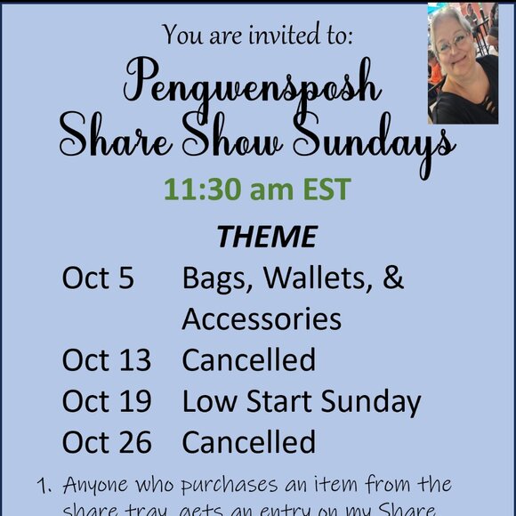 Handbags - Share Show Sundays - 11:30 am EST - Pengwensposh - **CANCELLED**